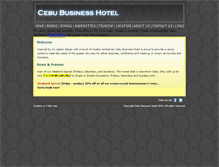 Tablet Screenshot of cebubusinesshotel.net